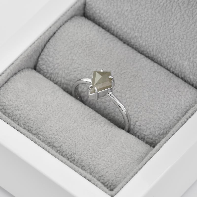 Zlatý prsteň s diamantom Salt´n´pepper 44342