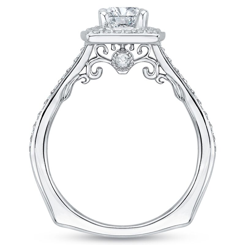Zlatý zásnubný prsteň s emerald diamantom 46392