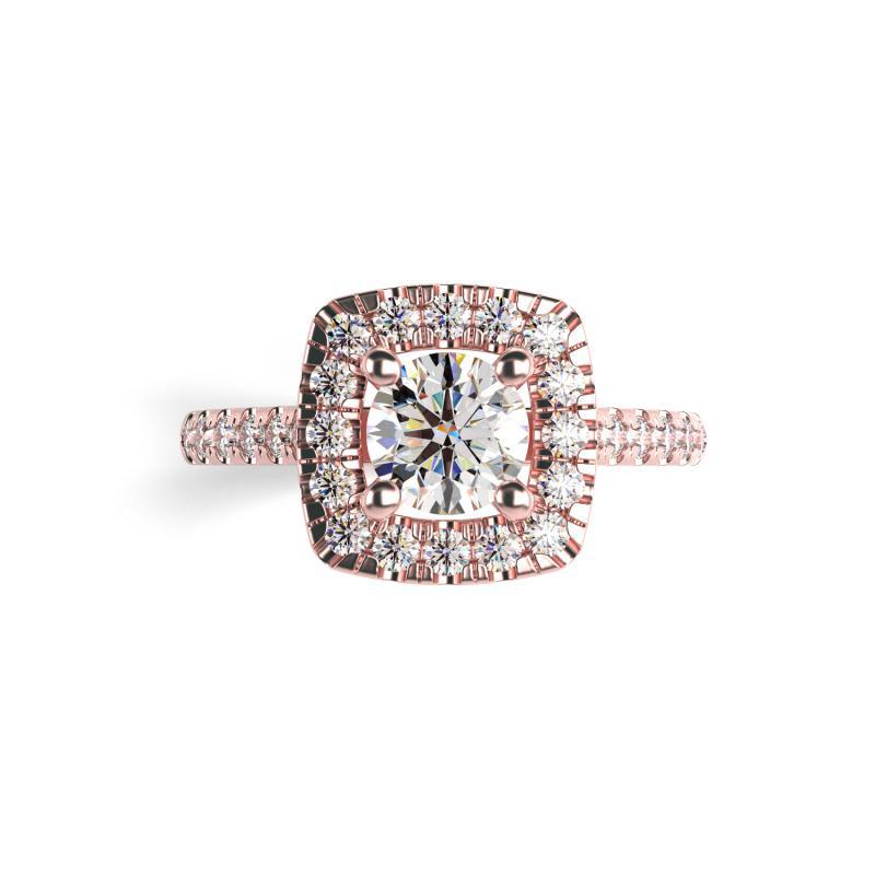 Prsteň s certifikovaným diamantom 46532