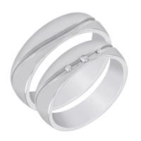 Platinové svadobné prstene Zain
