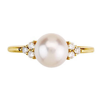 Prsteň s perlou zlatý 53012