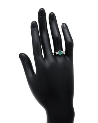 Diamantový prsteň so smaragdom 55102