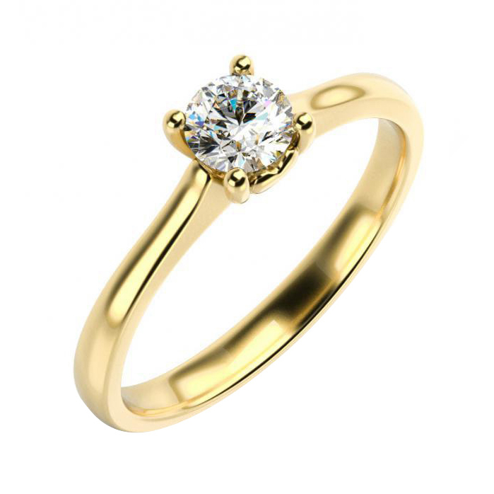 Zásnubný prsteň s certifikovaným diamantom Langia
