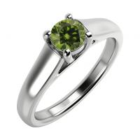 Zásnubný prsteň so zeleným diamantom Diane