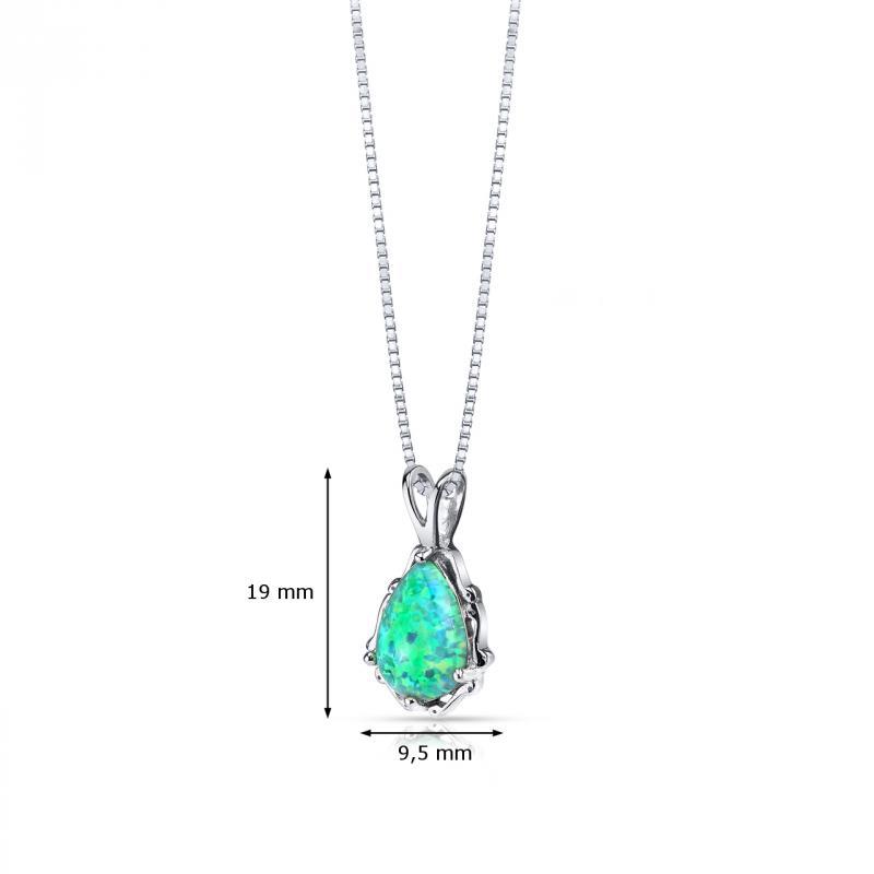 Krásný 1.00ct opálový náhrdelník zo striebra Kerala 5992