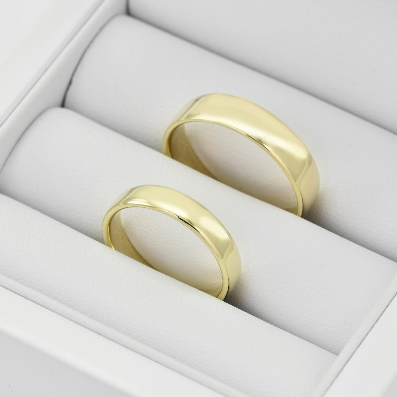 Zlaté svadobné prstene