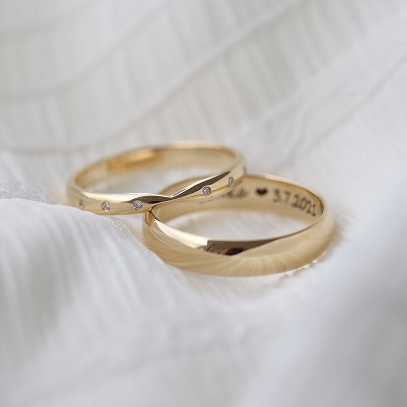 Zlaté svadobné prstene 61852