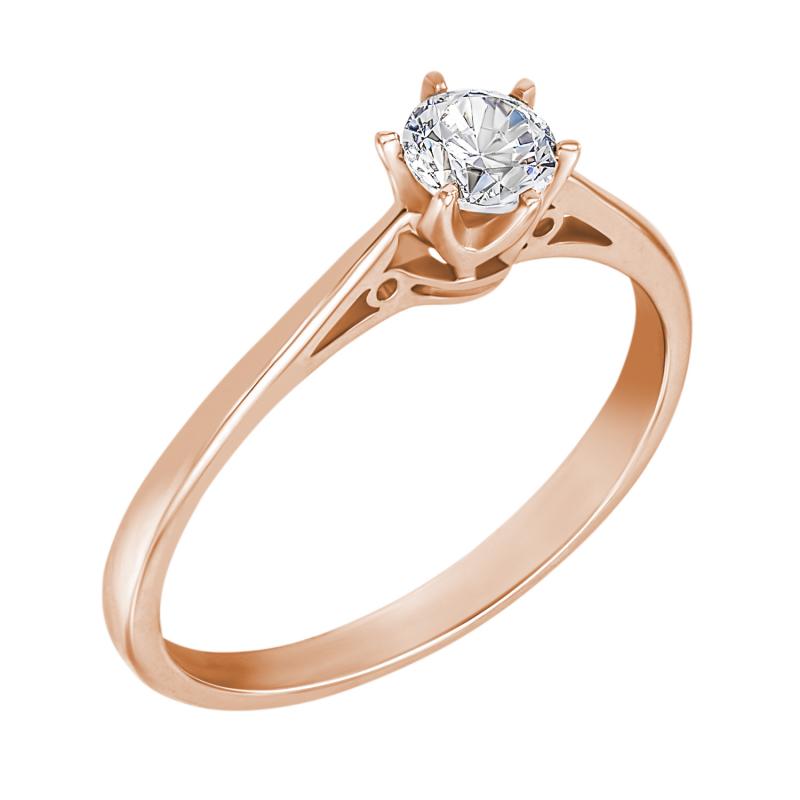 Prsteň s certifikovaným diamantom Ornella 6592