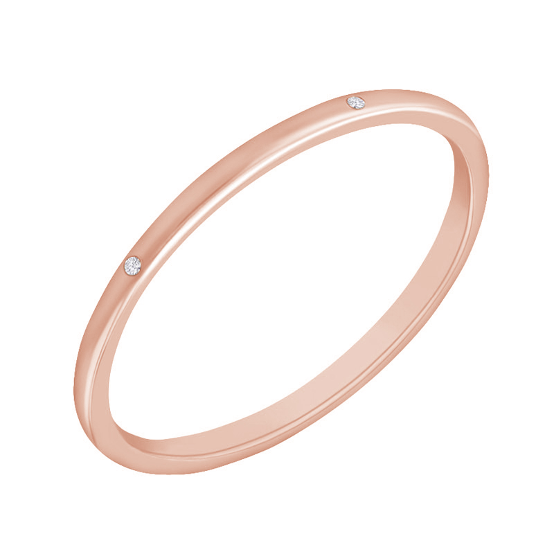 Zlatý minimalistický prsteň z růžového zlata 70772