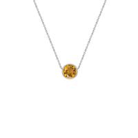 Platinový náhrdelník s citrínom Estella