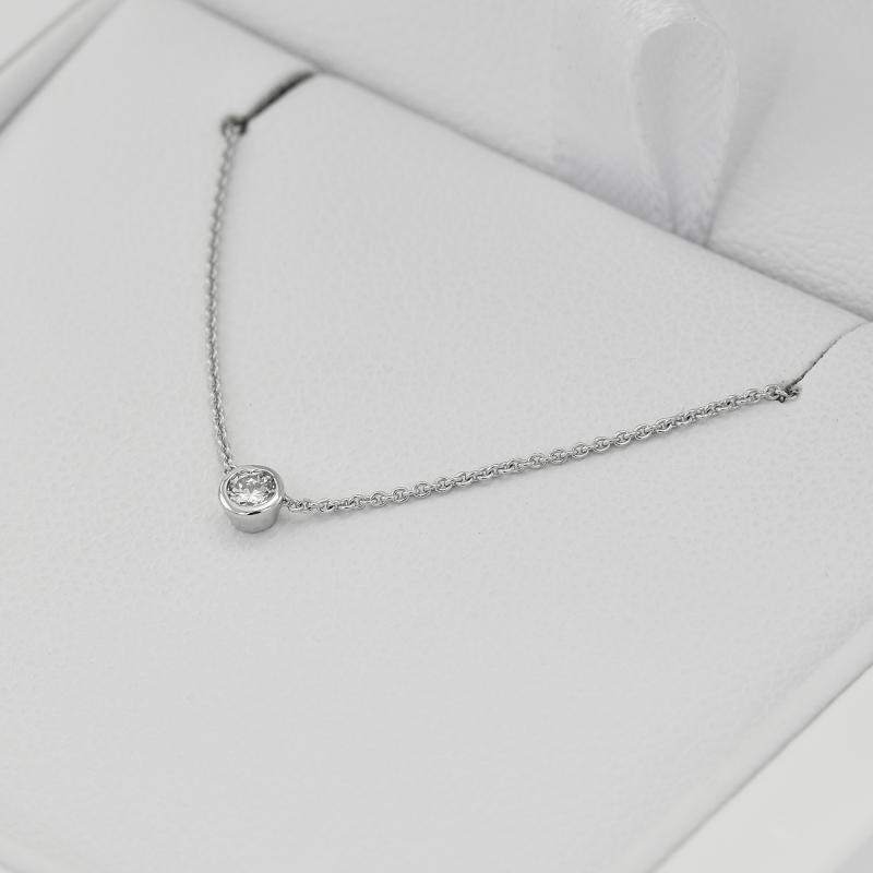 Minimalistický náhrdelník s diamantom 71392