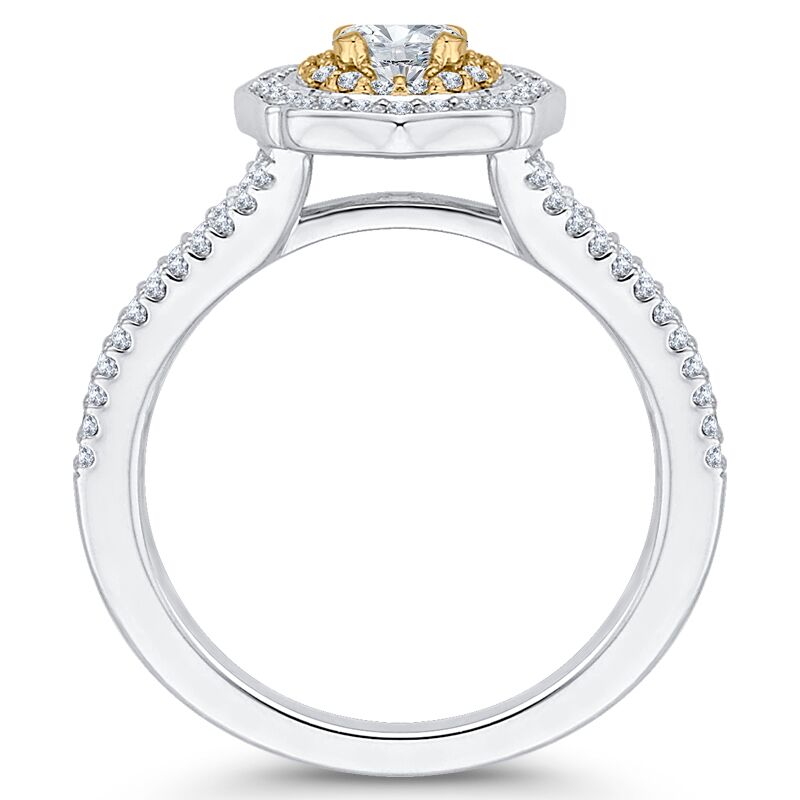 Halo diamantový zásnubný prsteň
