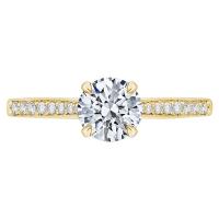 Zásnubný prsteň s postrannými lab-grown diamantmi Alani