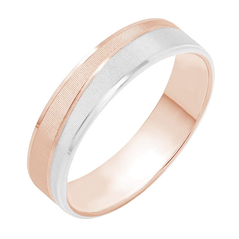 Pánský snubný prsteň z ružového zlata 80402