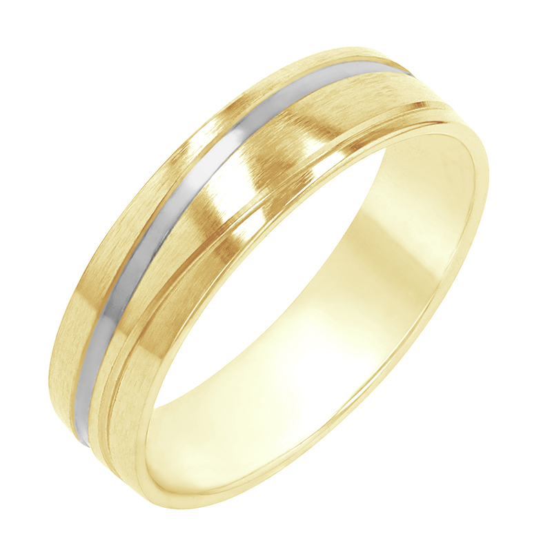 Snubný pánský prsteň zo zlata 80462