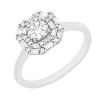 Luxusný halo prsteň plný diamantov Marsaili