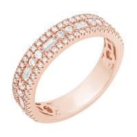 Luxusný half eternity prsteň s diamantmi Adallin