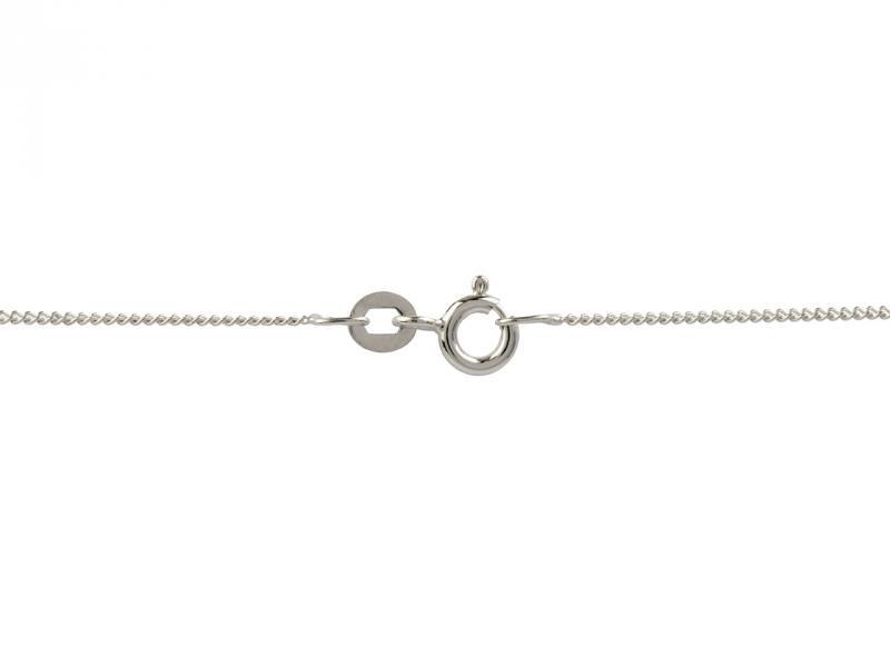 Strieborná náhrdelník v tvare srdca 8902
