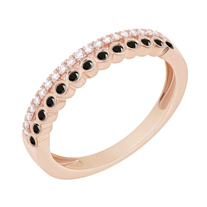 Eternity diamantový prsteň z ružového zlata 89562