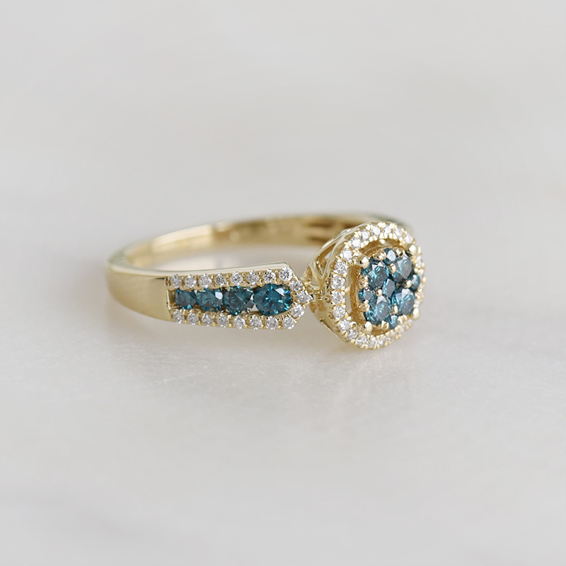 Prsteň plný diamantov 93652
