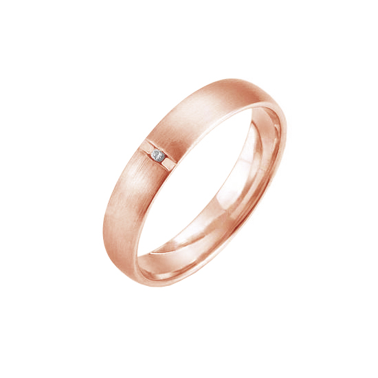 Zlaté svadobné prstene s diamantom Zion 96232