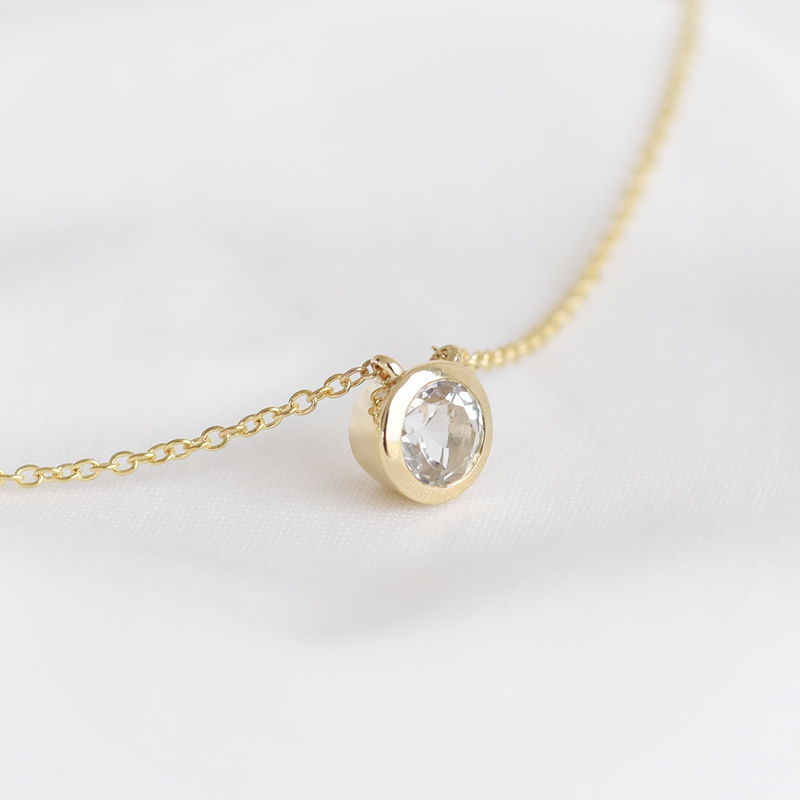 Zlatý náhrdelník s lab-grown diamantom Tazmin 96932