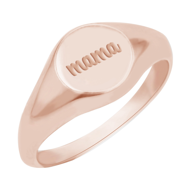 Pečatný prsteň s gravírom Mama 99052