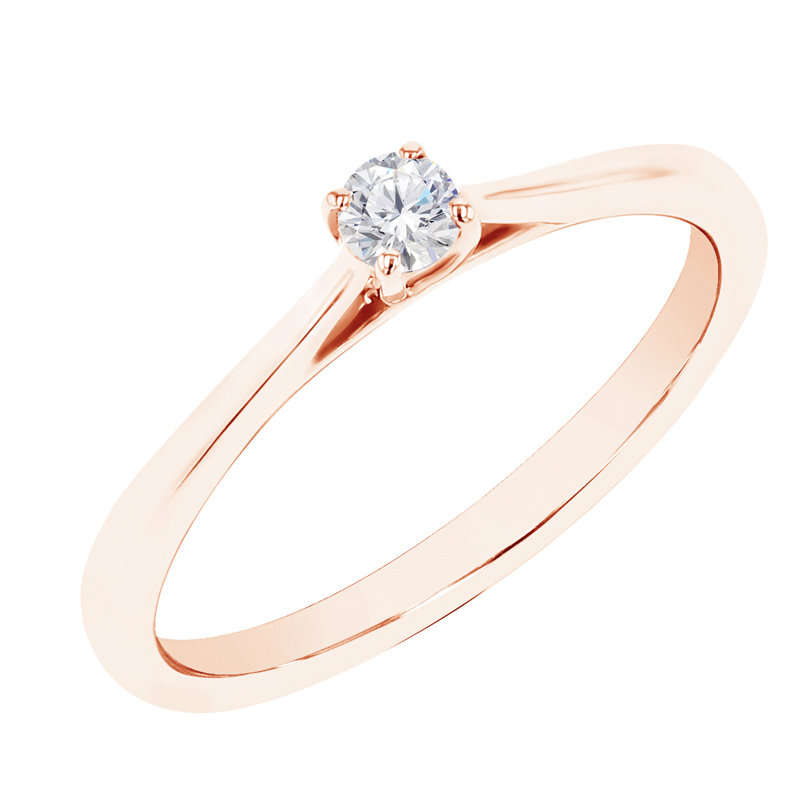 Diamantový prsteň s výberom karátové váhy Beau 100893