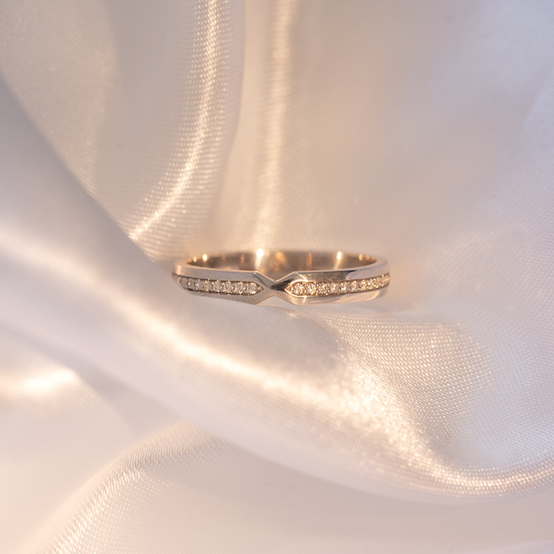 Eternity prsteň s lab-grown diamantmi a pánský komfortný prsteň Musa 102233