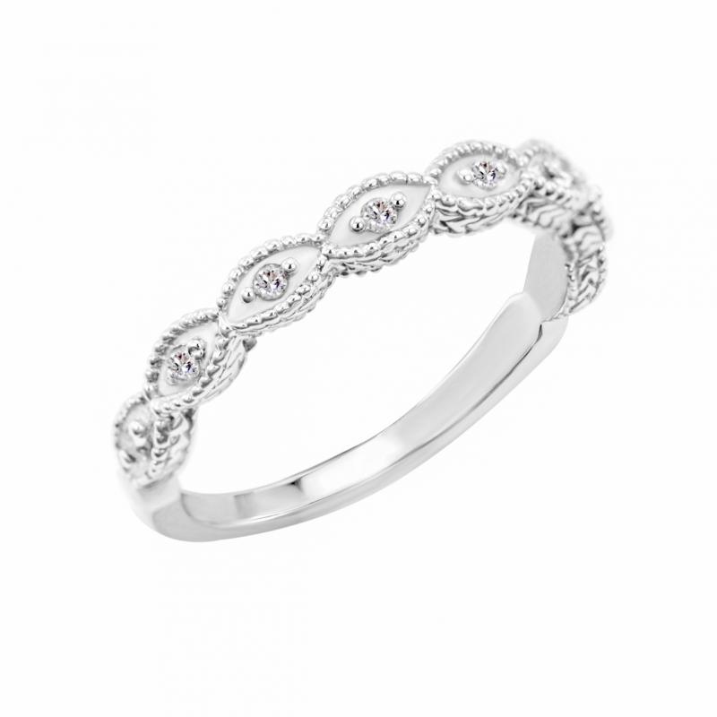 Eternity prsteň s lab-grown diamantmi a pánsky komfortný prsteň Tilly 102323