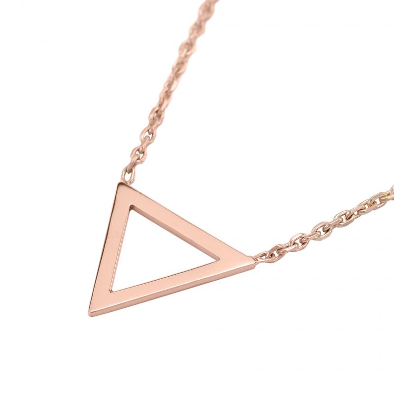 Strieborný náhrdelník v tvare trojuholníka AirTriangle 103953