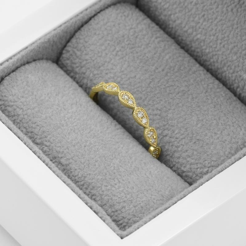 Strieborný eternity prsteň s lab-grown diamantmi Selina 104743