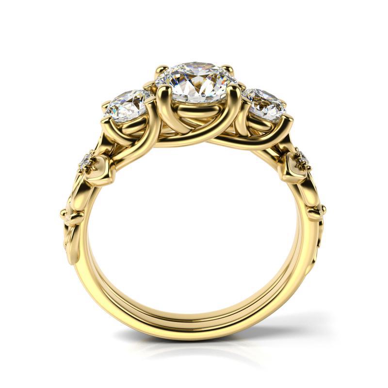 Zlatý zásnubný prsteň Alise 10843