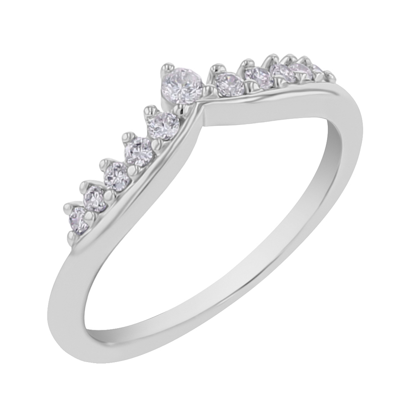 Vykrojený prsteň s diamantmi Santana 110543