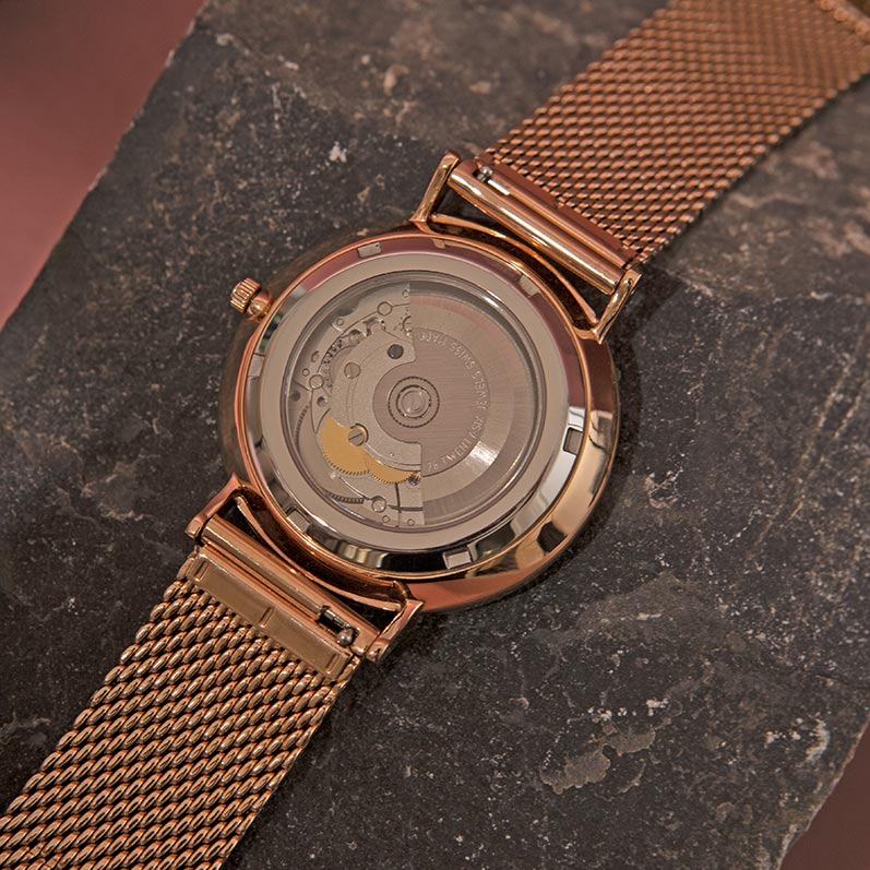 Luxusné hodinky so švajčiarskym strojčekom a dátumom Writer 110803