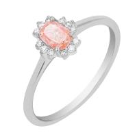Zásnubný prsteň s 0.34ct IGI certifikovaným ružovým lab-grown diamantom Neve