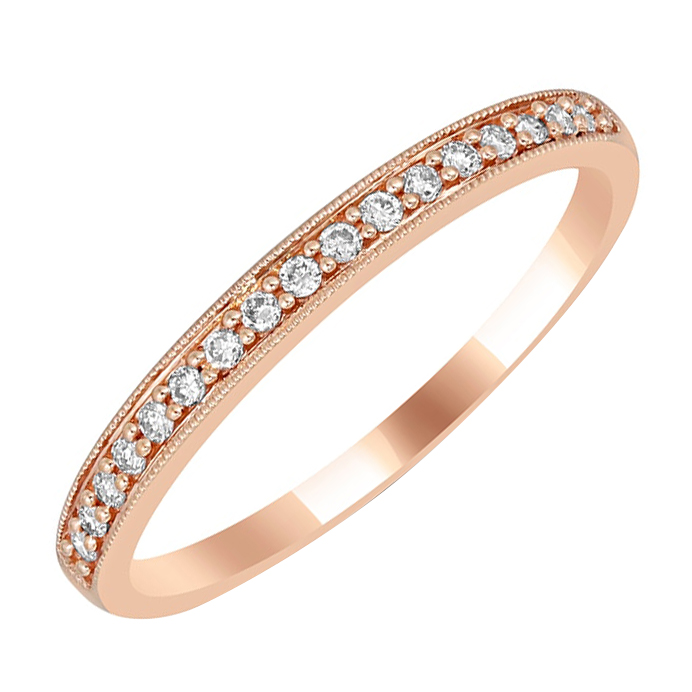 Eternity prsteň s diamantmi a pánsky komfortný prsteň Uriel 113653