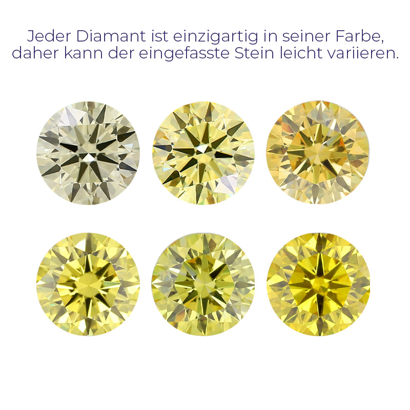 Lab-grown IGI 0.43ct VS1 Fancy Intense Yellow Cushion diamant 113953