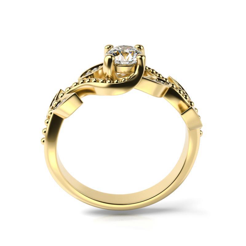 Diamanty v zlatom prsteni 11463