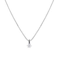 Platinový náhrdelník s diamantom Issabel