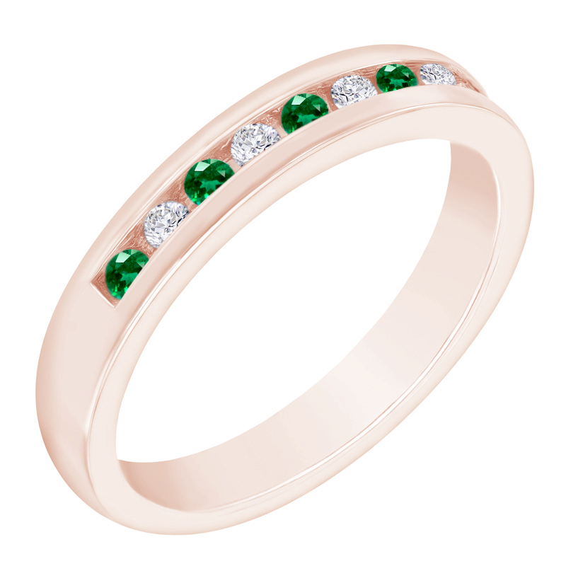 Prsteň plný smaragdov a diamantov Evaly 120073
