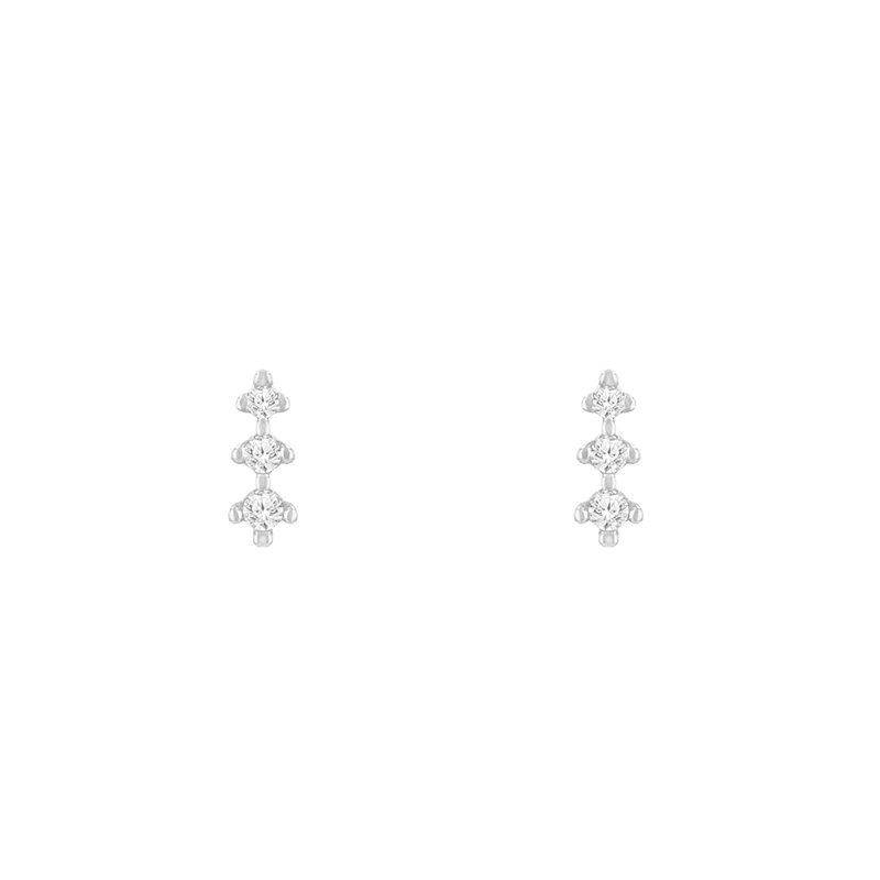 Drobné náušnice s diamantmi Sylvi 121193