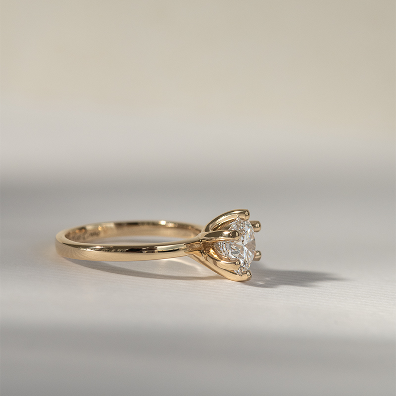 Zásnubný prsteň s diamantom Rabi 121453