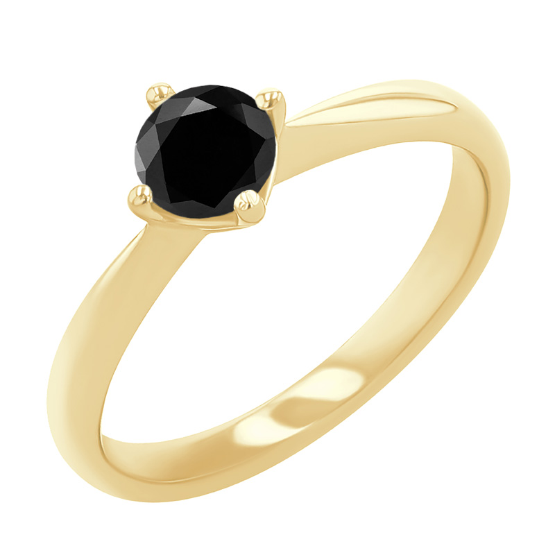 Zásnubný prsteň s čiernym diamantom Maya 125023