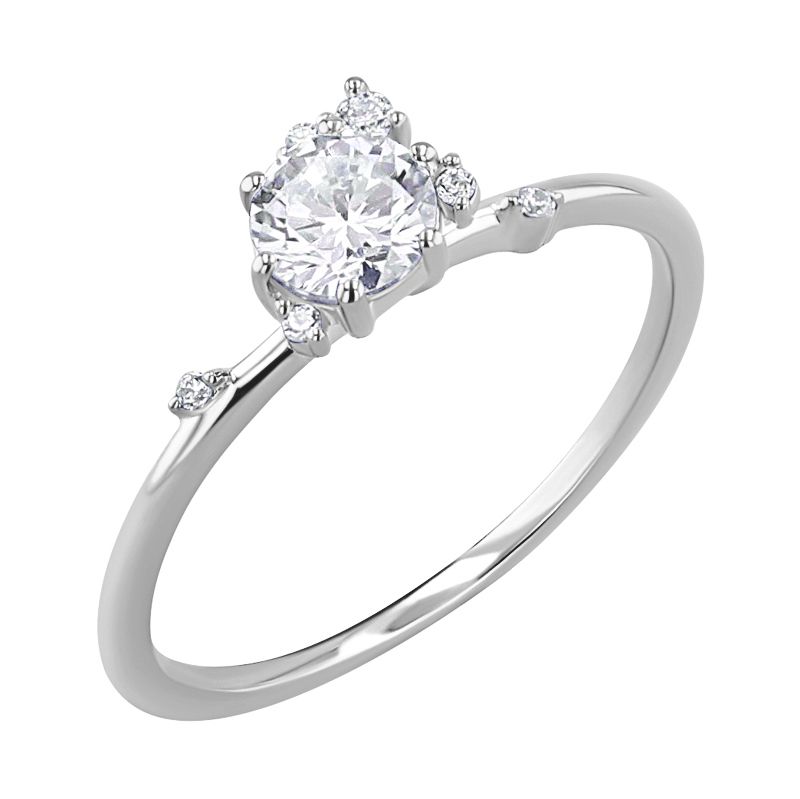 Cluster zásnubný prsteň s diamantmi Shirin