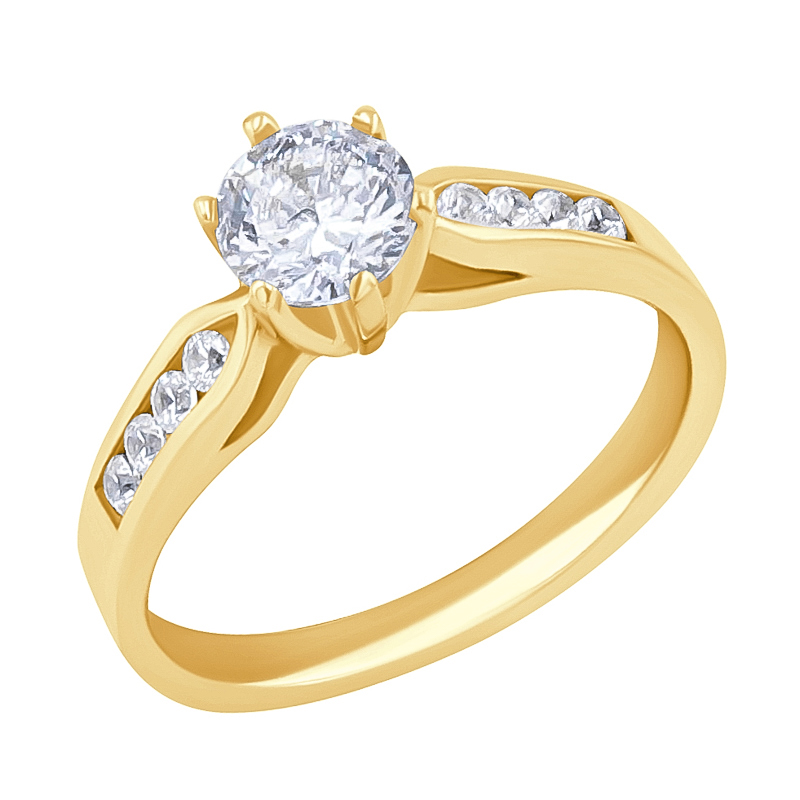 Zásnubný prsteň s lab-grown diamantmi Cletia 129463