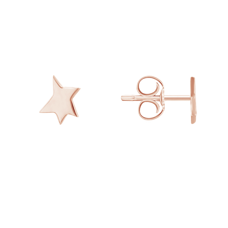 Strieborné náušnice v tvare hviezdičiek Malý princ 130123