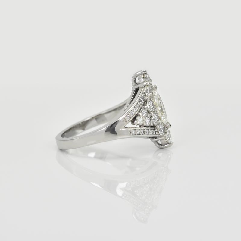 Platinový diamantový prsteň Xero 16773