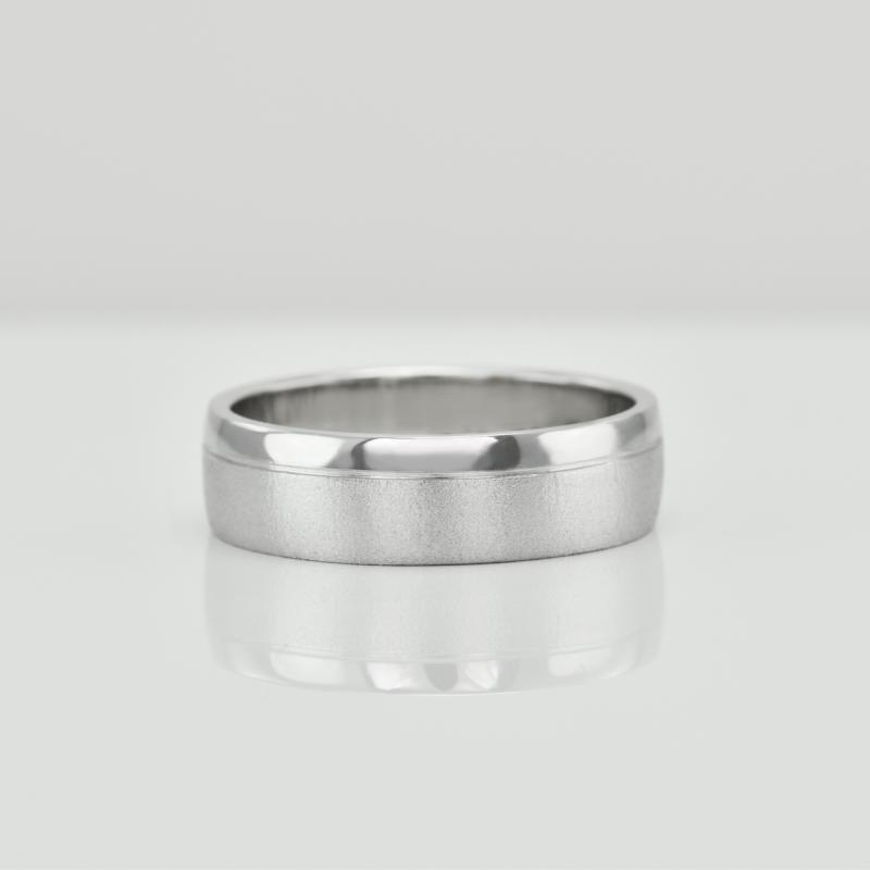 Platinový snubný prsteň 17323