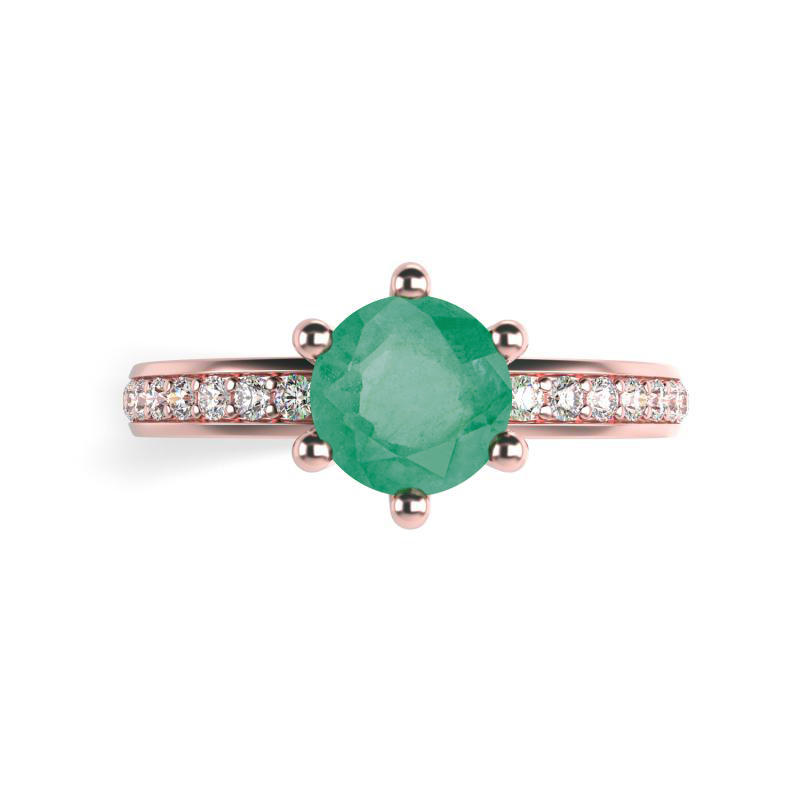 Prsteň zo smaragdm 17693